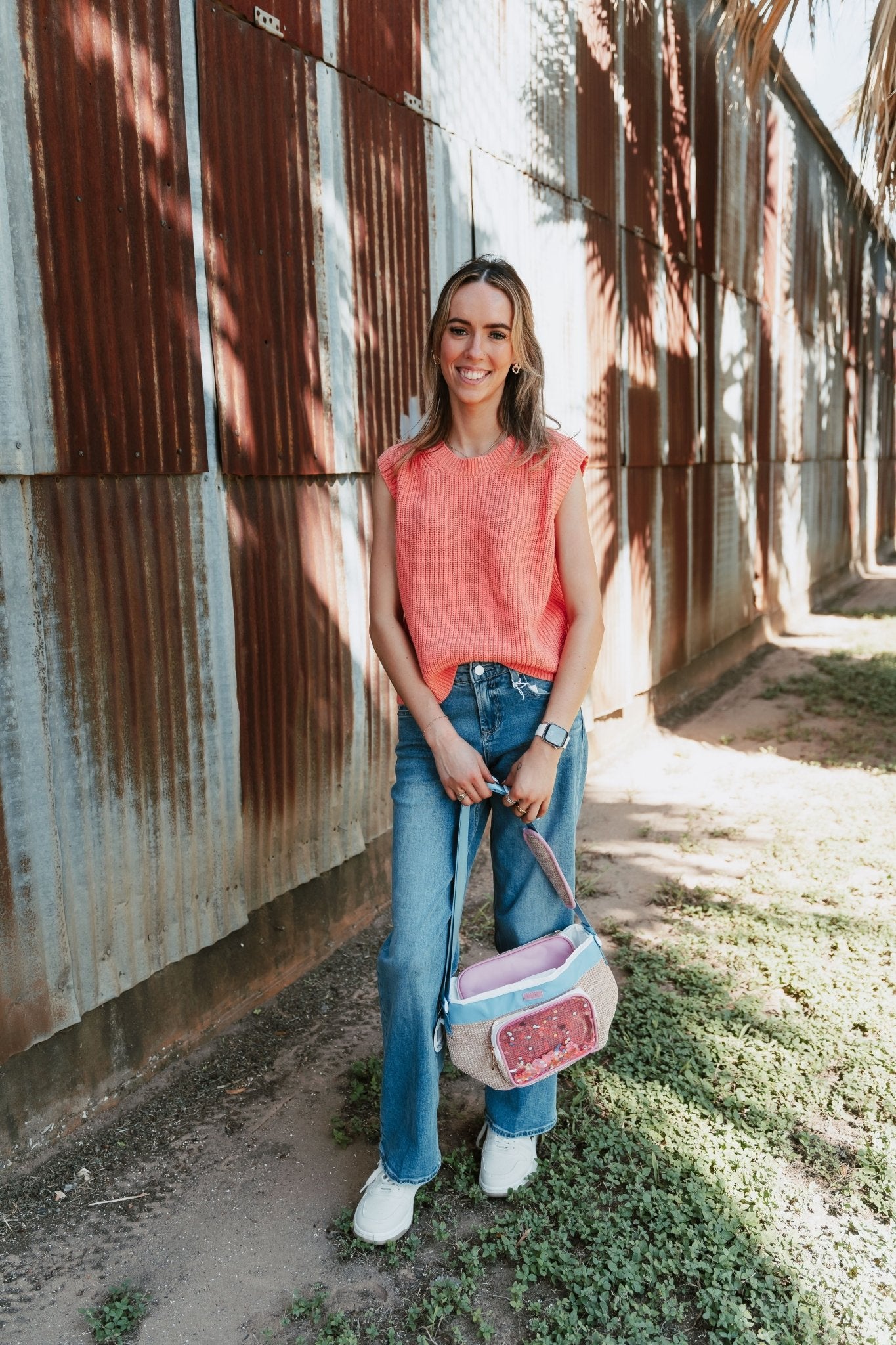 Papaya Short Sleeve Knit Sweater WL25 - 10205 - Southern Soule Designs