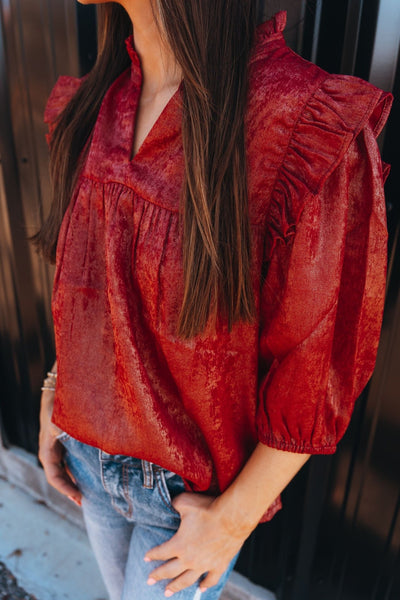 Parker Top Frosted Cranberry - Southern Soule Designs