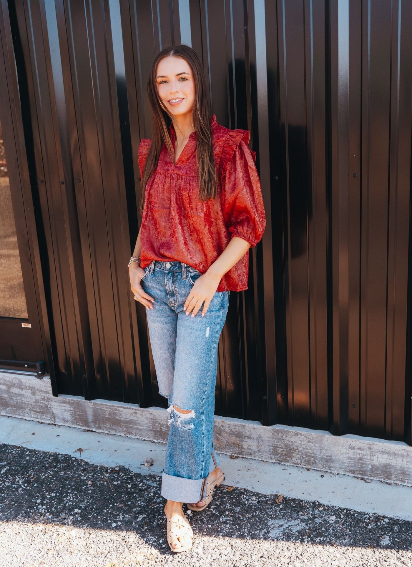 Parker Top Frosted Cranberry - Southern Soule Designs