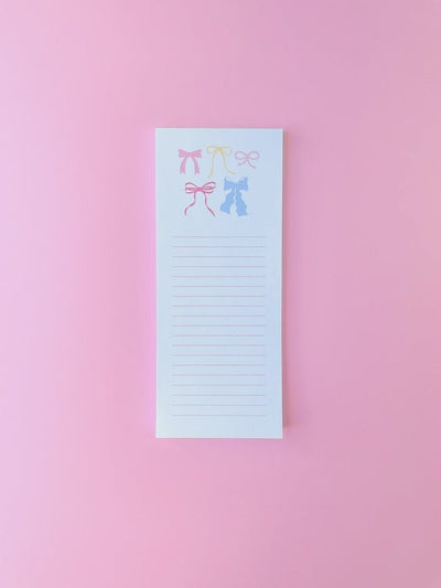 Pastel Bows List Notepad - Southern Soule Designs