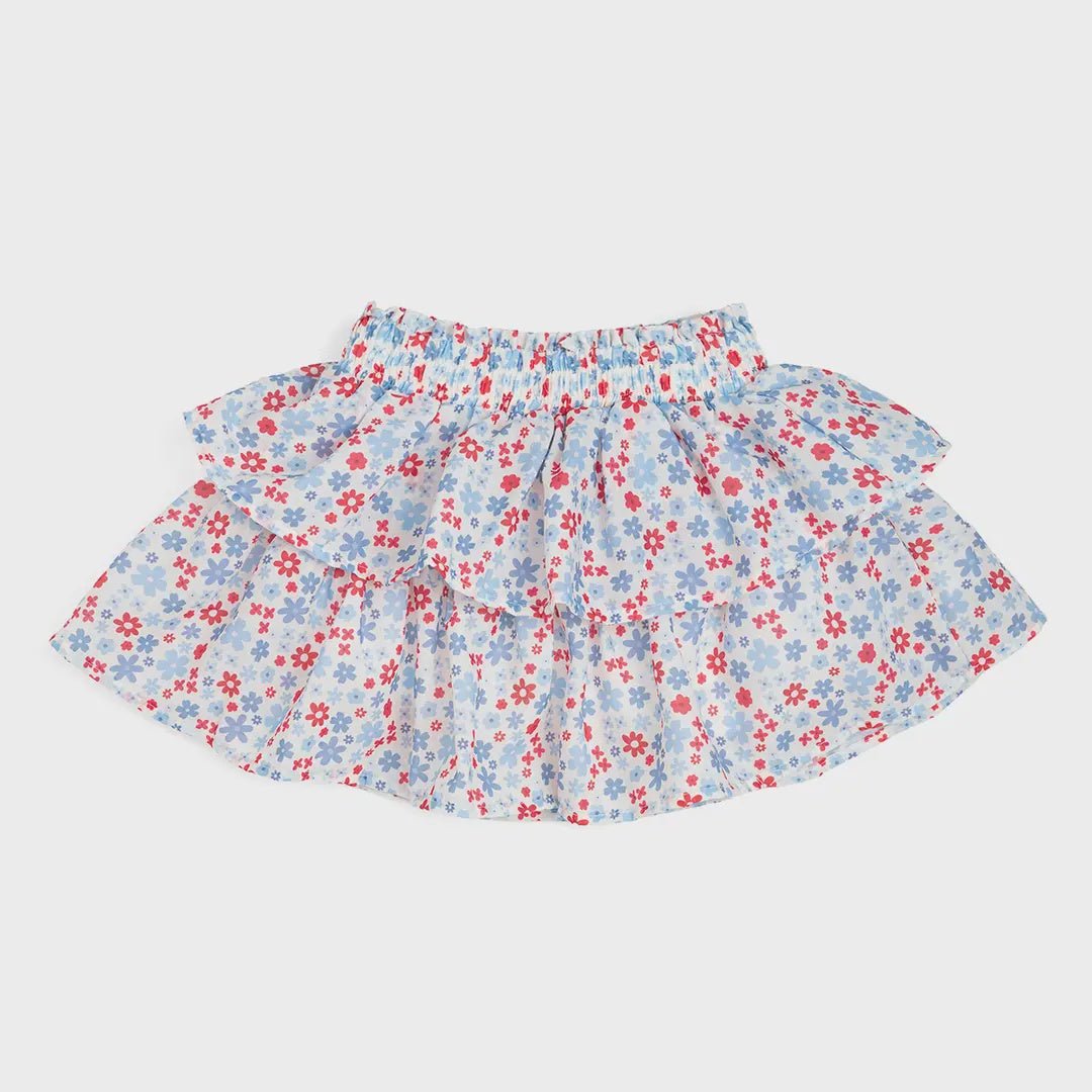 Patriotic Floral Skort TT-04 PTF - Southern Soule Designs