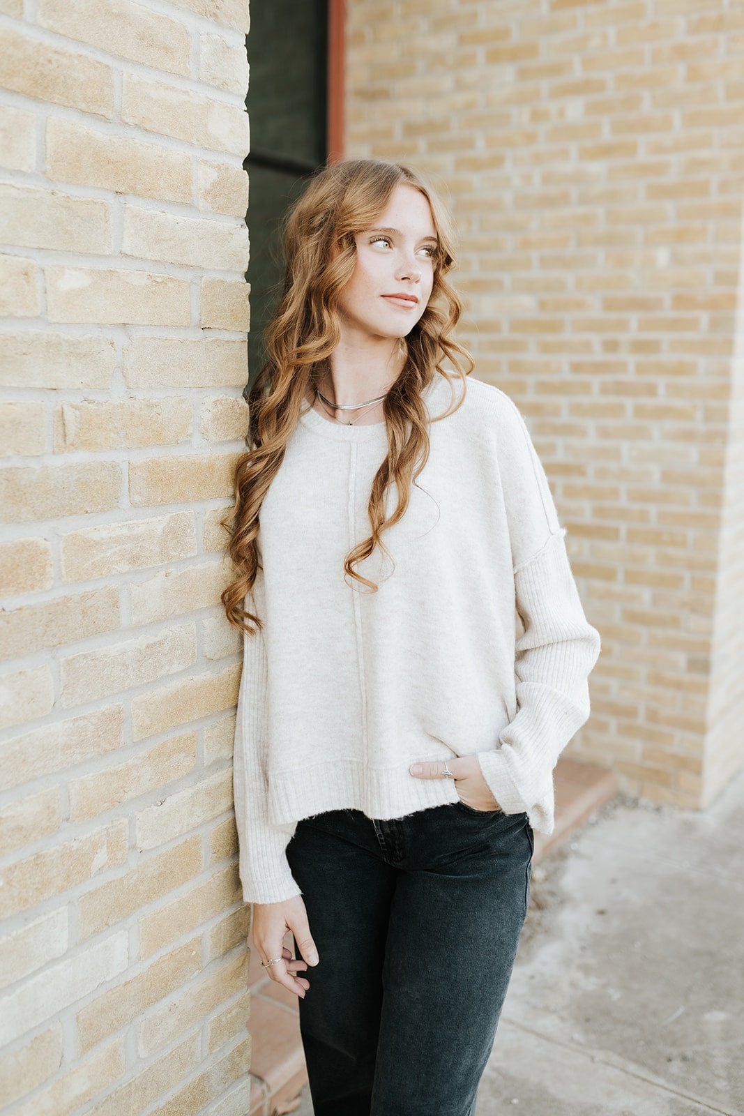 Pearl Cream Ayat Sweater - Southern Soule Designs