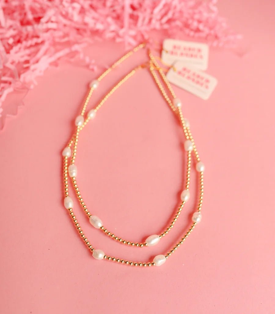 Pearl Poppi Gold Necklace - Southern Soule Designs