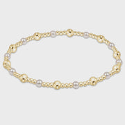 Sincerity Gold & Pearl 4mm Bracelet