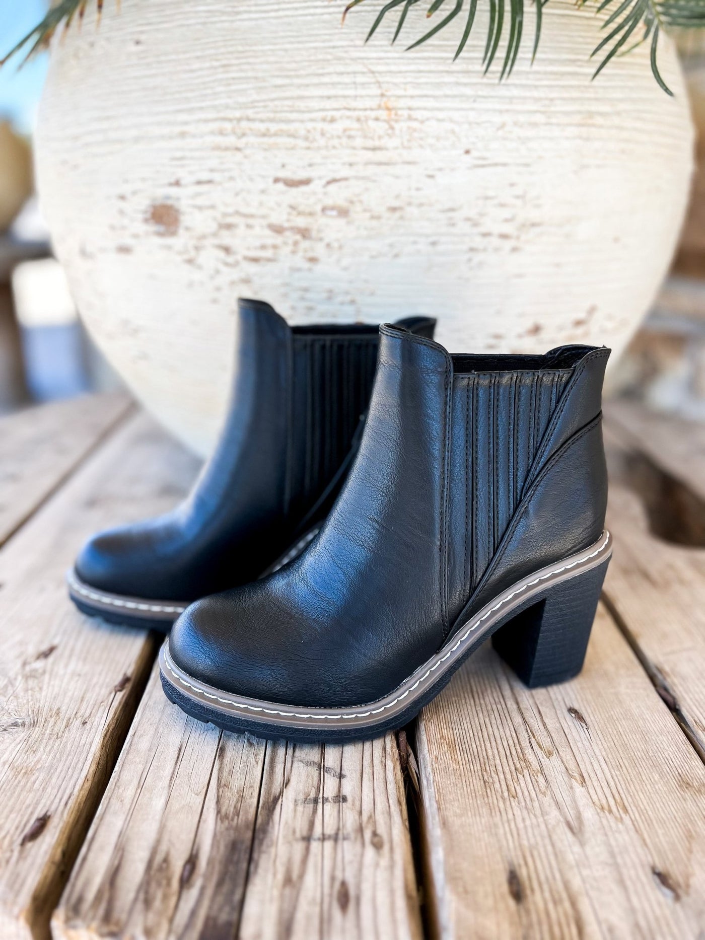 Pecan Pie Black Bootie - Southern Soule Designs