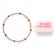 Penelope Bracelet in Light Pink and Maroon - Southern Soule Designs