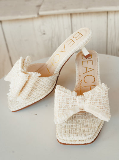 Penelope White Heel - Southern Soule Designs