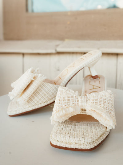 Penelope White Heel - Southern Soule Designs