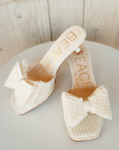 Penelope White Heel - Southern Soule Designs