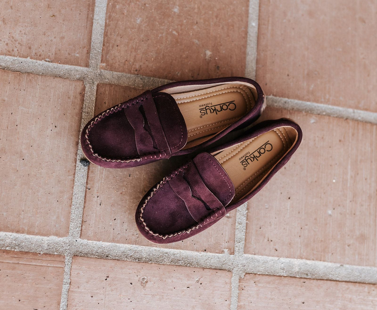 Penny For Your Thoughts Loafers - Wine - Southern Soule Designs