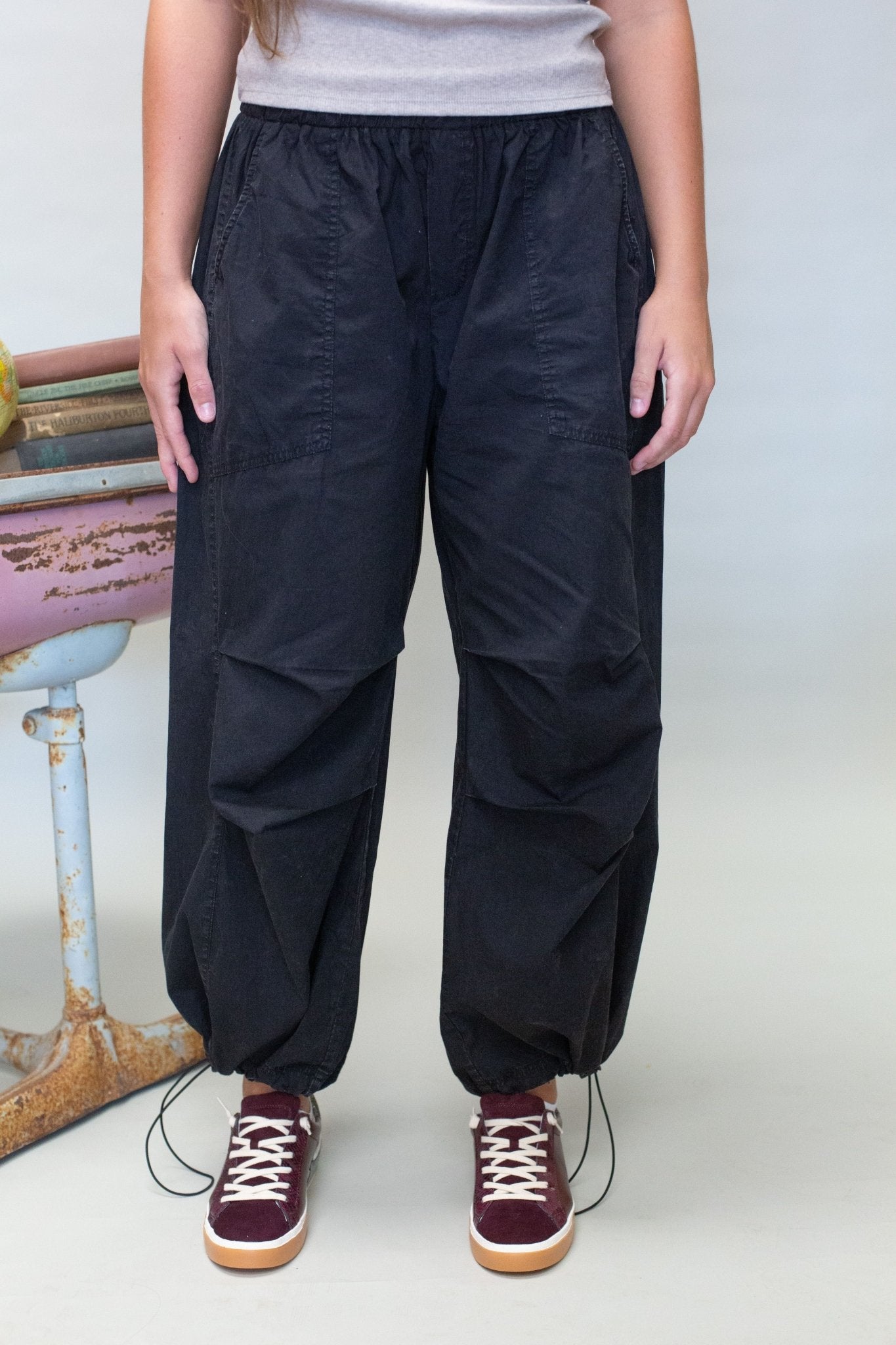PG10033 Ash Black Pants - Southern Soule Designs