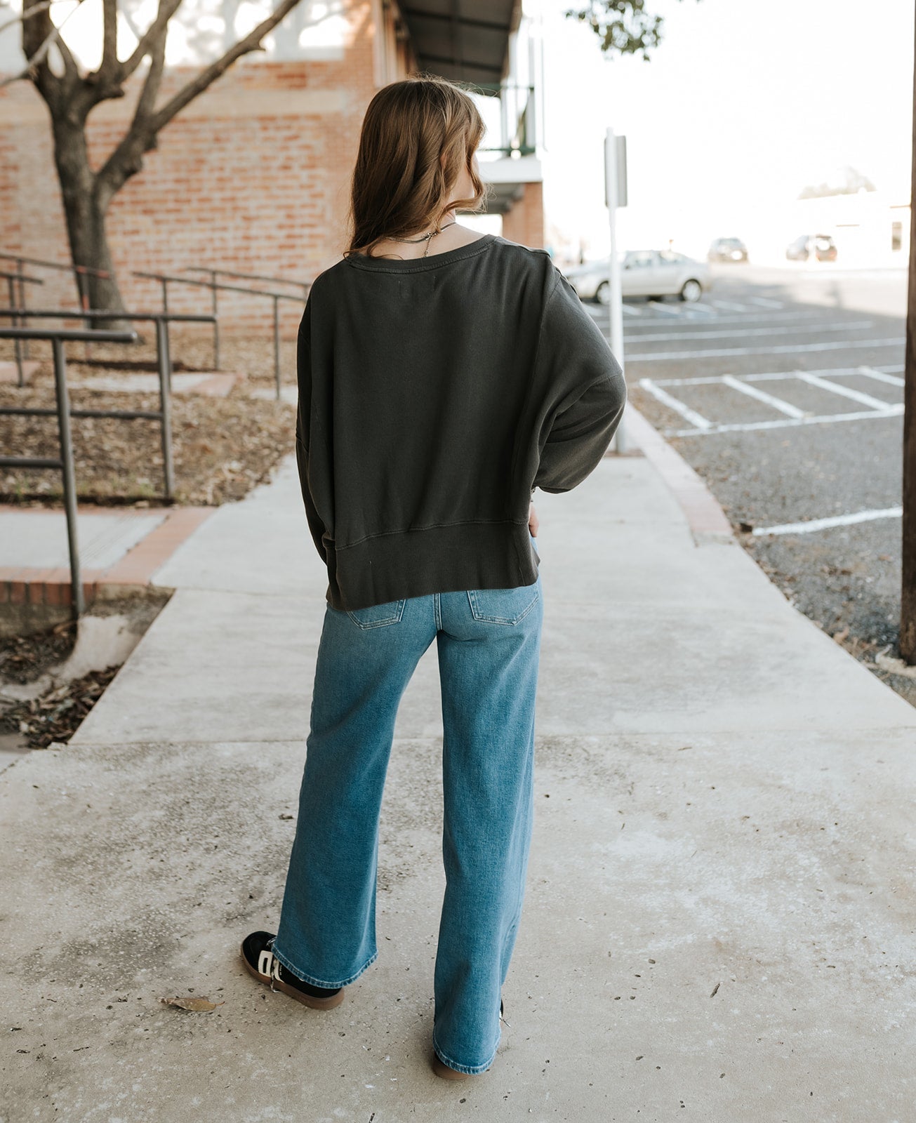 Pigment Dark Gull Grey Trenton Sweater - Southern Soule Designs