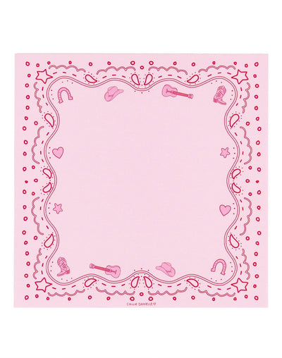Pink Bandana Western Notepad - Southern Soule Designs
