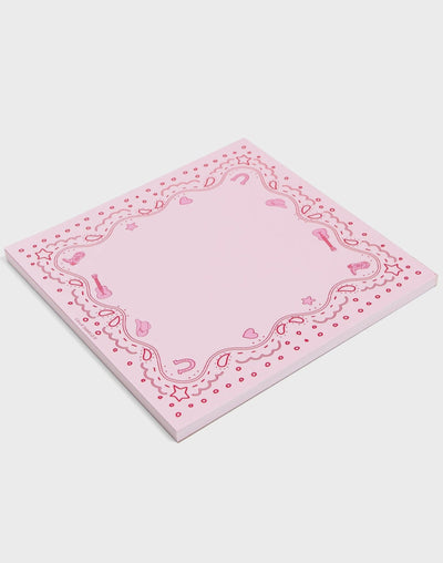 Pink Bandana Western Notepad - Southern Soule Designs