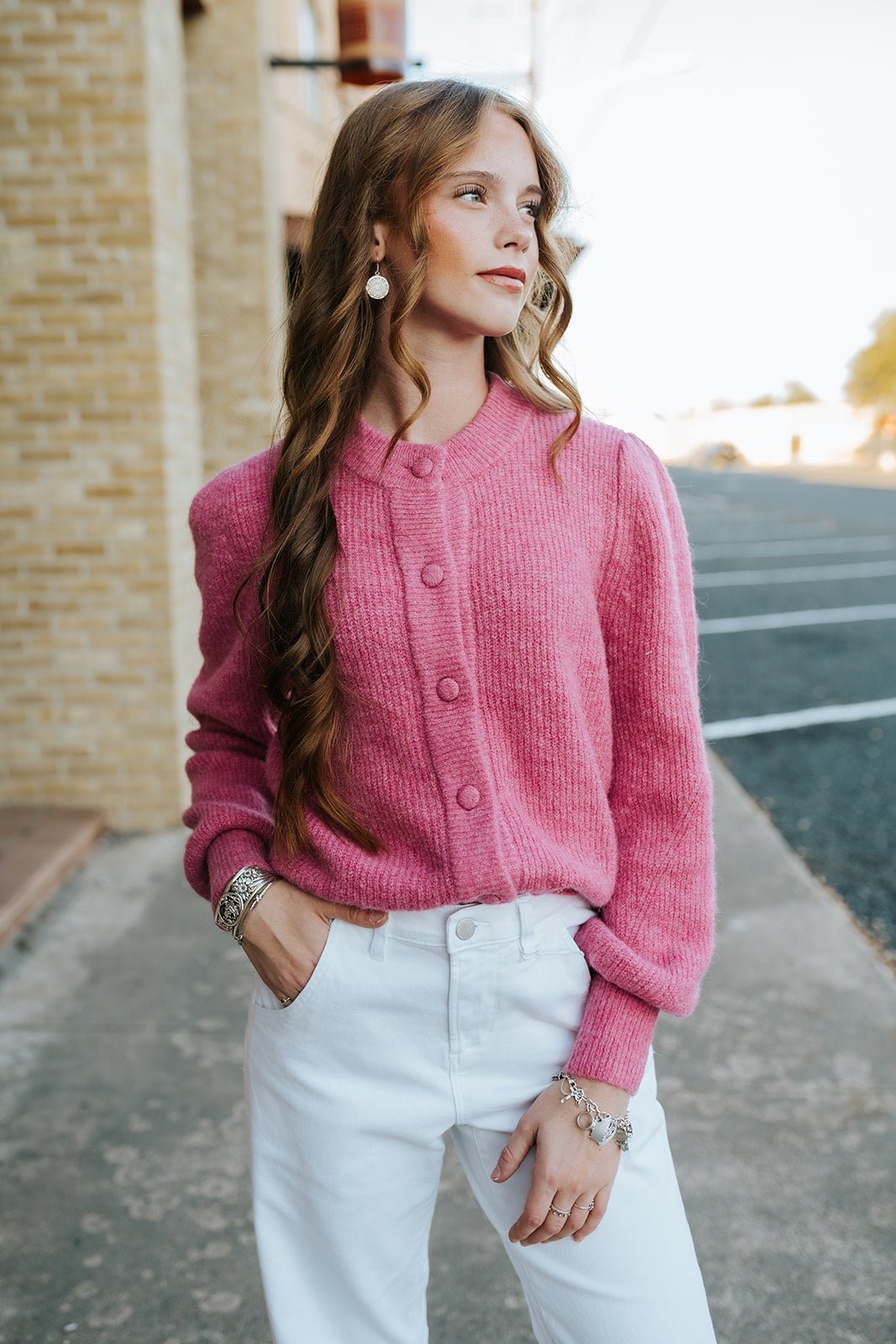 Pink Bynimma Cardigan 20718372 - Southern Soule Designs