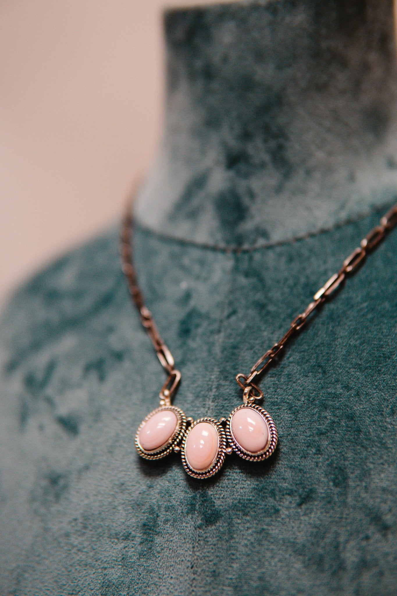 Pink Conch 3 Oval Necklace - Southern Soule Designs