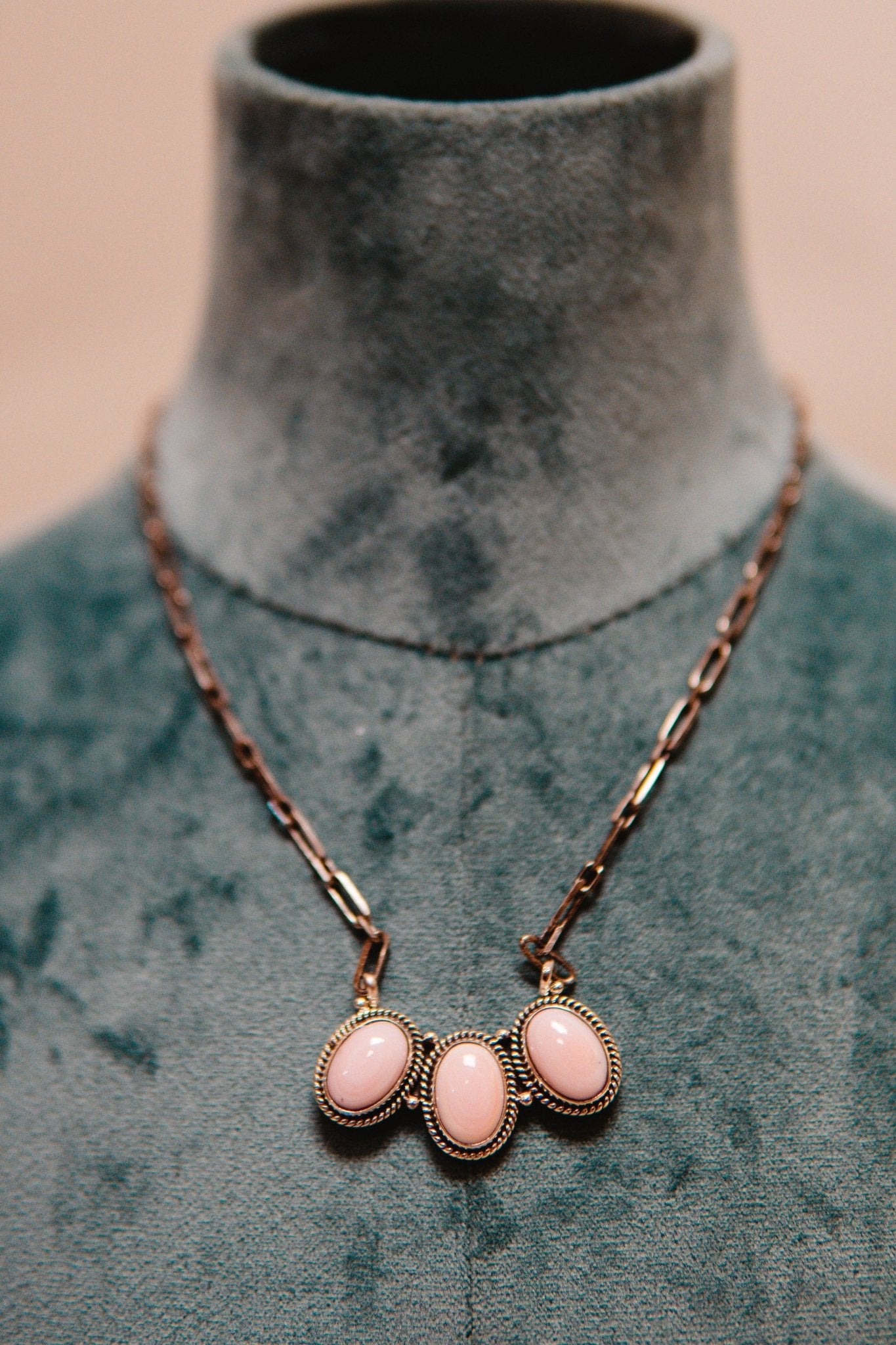 Pink Conch 3 Oval Necklace - Southern Soule Designs