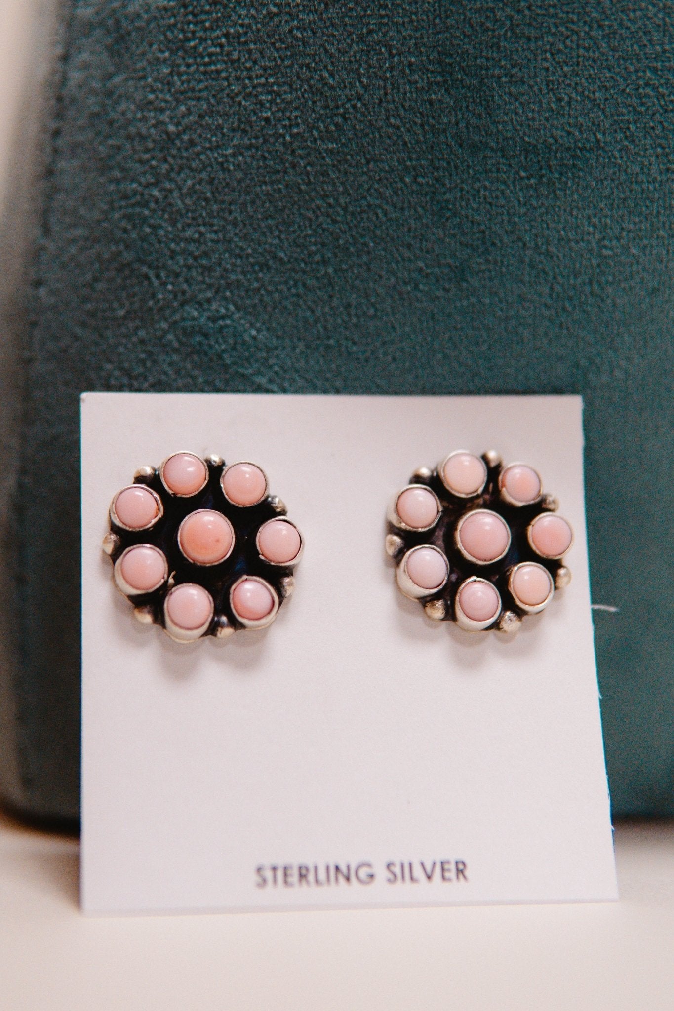 Pink Conch Cluster Stud - Southern Soule Designs