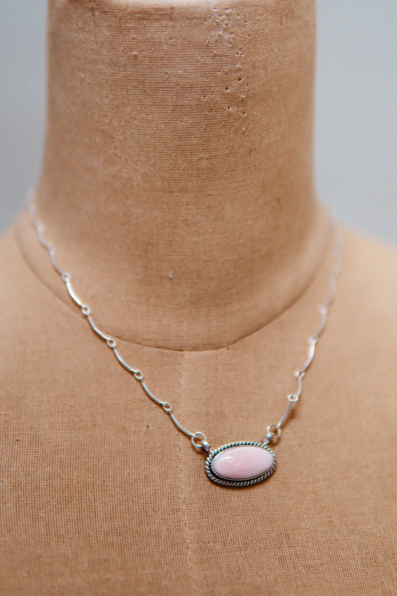 Pink Conch Oval Necklace - Southern Soule Designs
