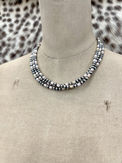 Pink Conch Triple Layer Necklace - Southern Soule Designs