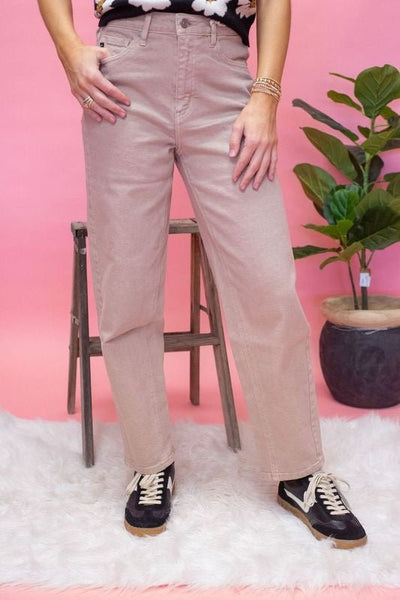 Pink High Rise Slim Ballon Fit KC7441PK - Southern Soule Designs