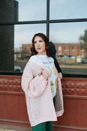 Pink Horse Print Knit Cardigan BRW3270 - 1 - Southern Soule Designs