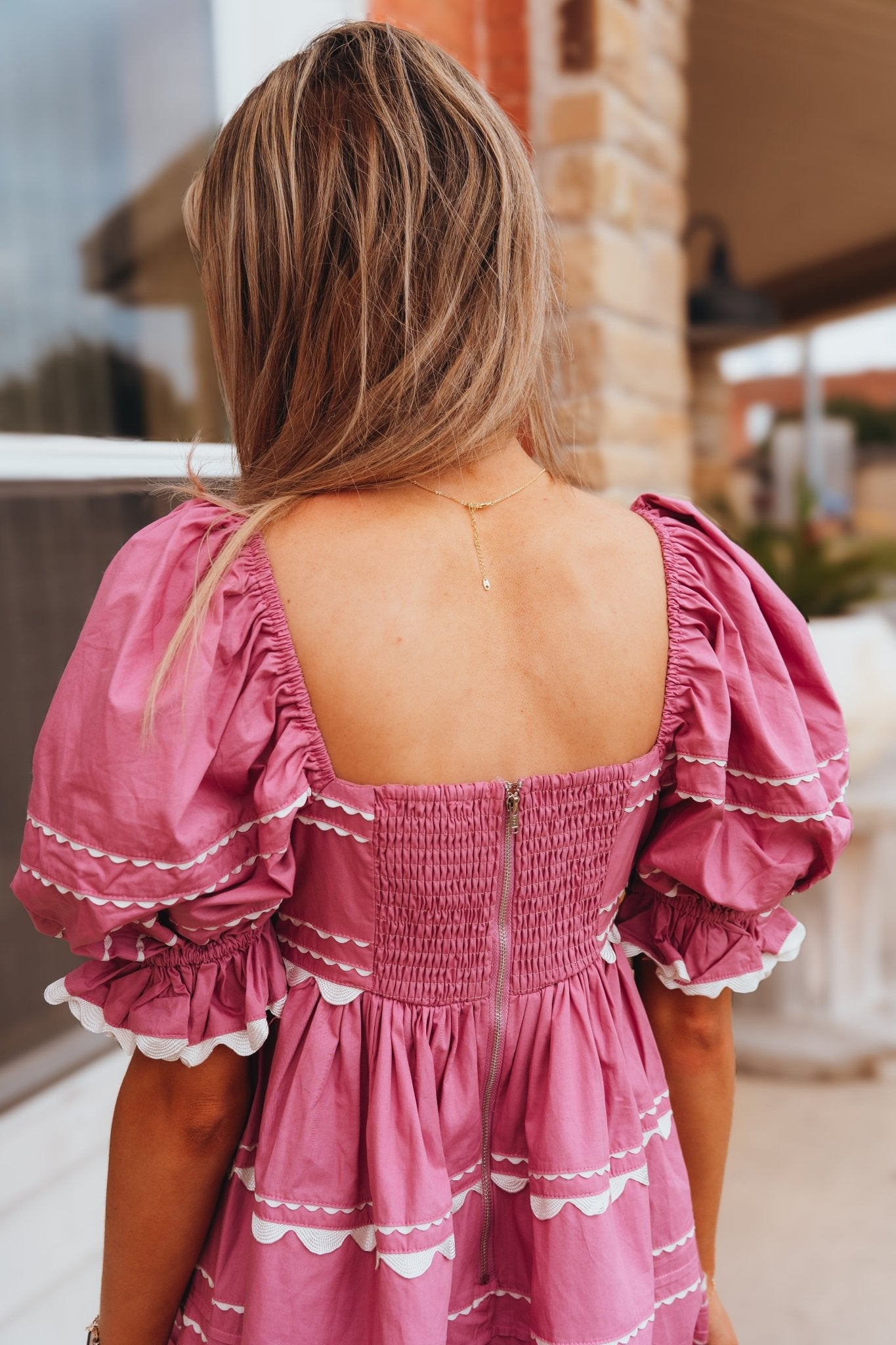 Pink Jeanie Mini Dress S1412D - Southern Soule Designs