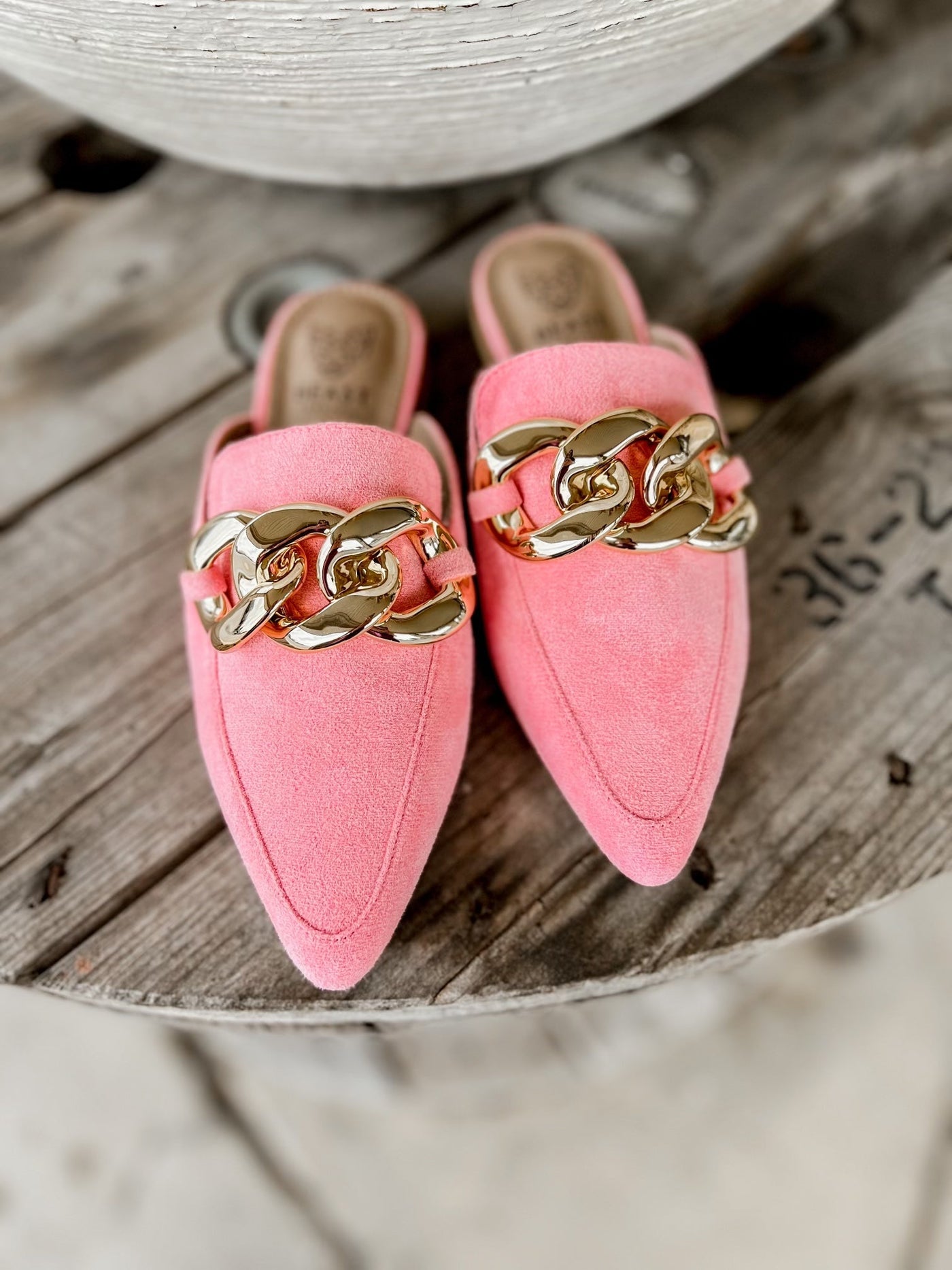 Pink Loafer w Chain - Southern Soule Designs