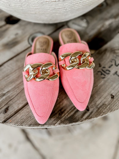 Pink Loafer w Chain - Southern Soule Designs