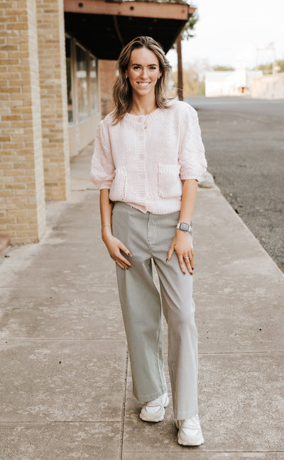 Pink Lobster Knit Cardigan BRW3743 - Southern Soule Designs