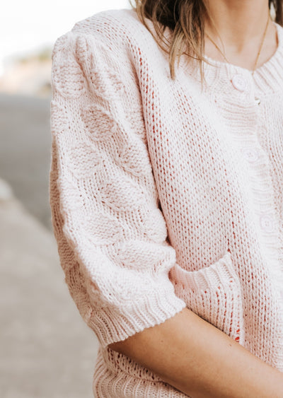 Pink Lobster Knit Cardigan BRW3743 - Southern Soule Designs