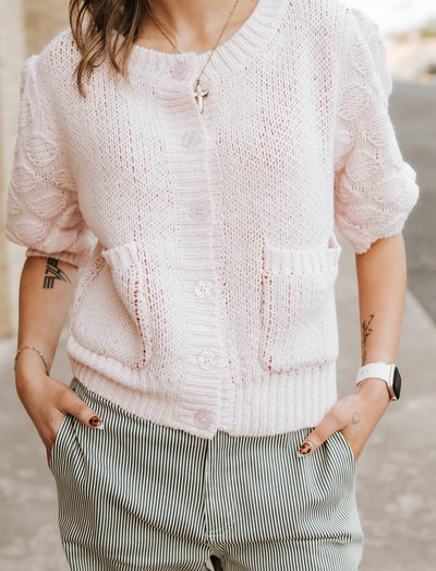 Pink Lobster Knit Cardigan BRW3743 - Southern Soule Designs