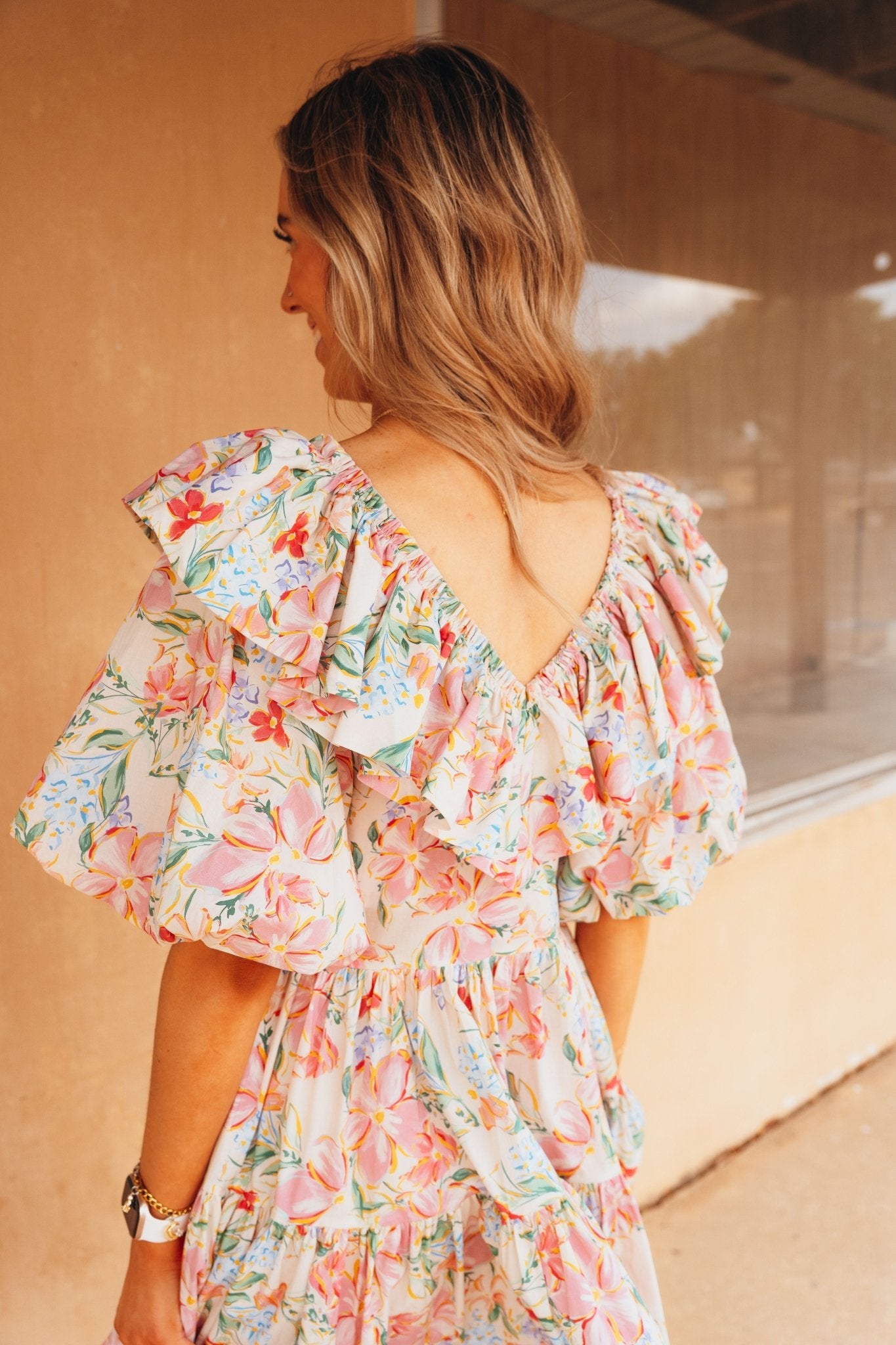 Pink Multi Dana Mini Dress S1200D - 9 - Southern Soule Designs