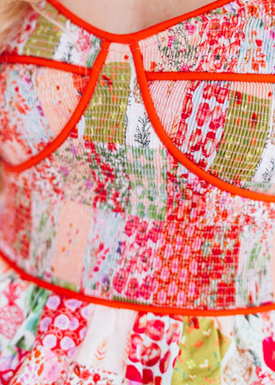 Pink Multi Floral Print Blouse T - 50382 - P - 1 - Southern Soule Designs