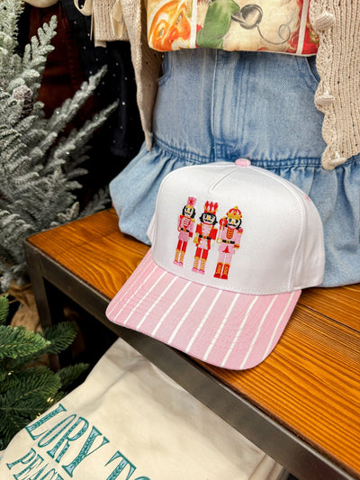 Pink Nutcracker Crew Canvas Cap - Southern Soule Designs