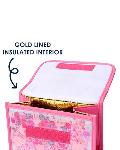 Pink Party Confetti Insulated Lunchbox - Southern Soule Designs