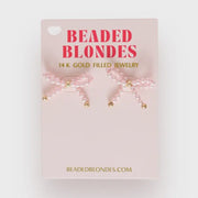Pink Pearl Bow Earrings - Southern Soule Designs