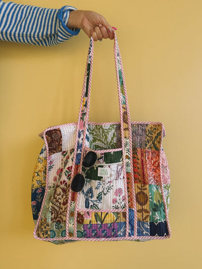 Pink Quilted Bag - Southern Soule Designs