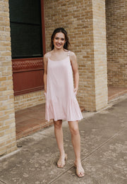 Pink Ruffle Mini Dress VD119844 - Southern Soule Designs