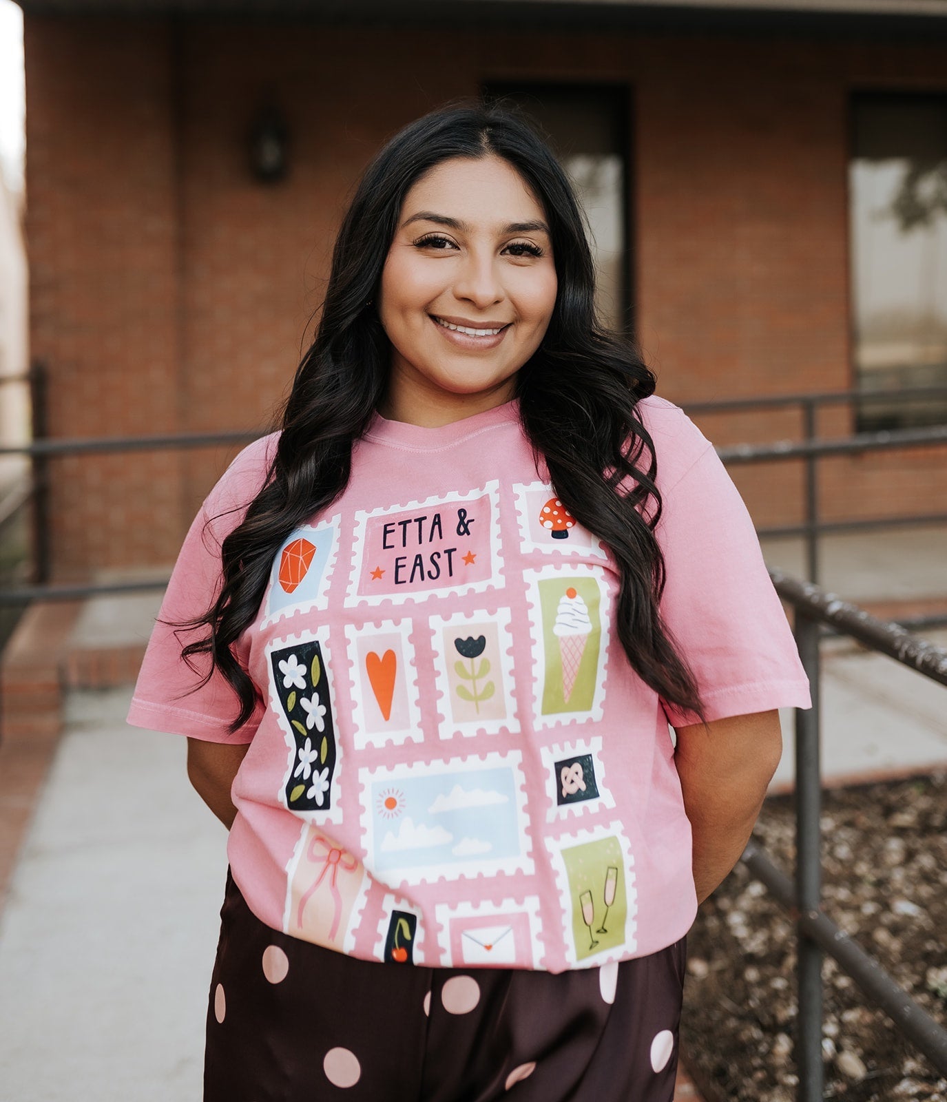 Pink Stamped With Love Tee - Southern Soule Designs