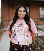 Pink Stamped With Love Tee - Southern Soule Designs