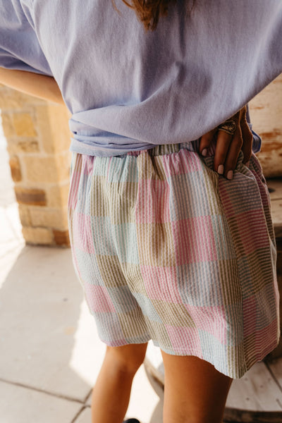 Pink Stiped & Checker Boxer Shorts NP70735 - Southern Soule Designs