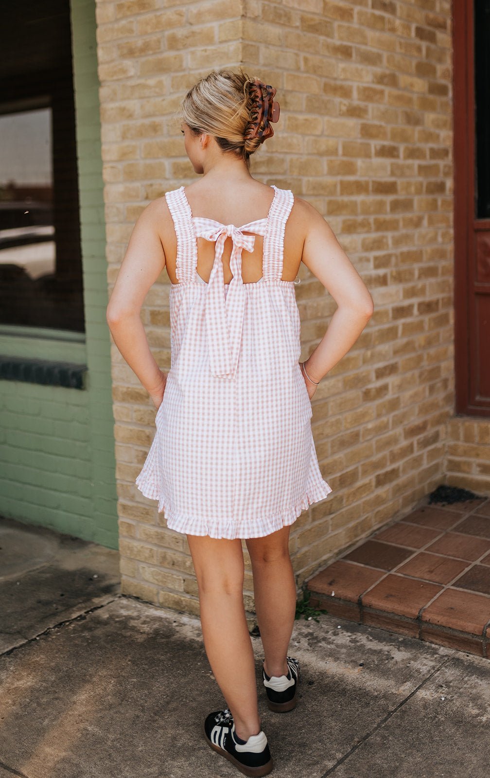 Pink/Ivory Smocked Dress BMD8060 - Southern Soule Designs