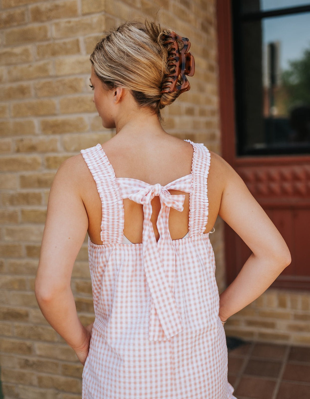 Pink/Ivory Smocked Dress BMD8060 - Southern Soule Designs