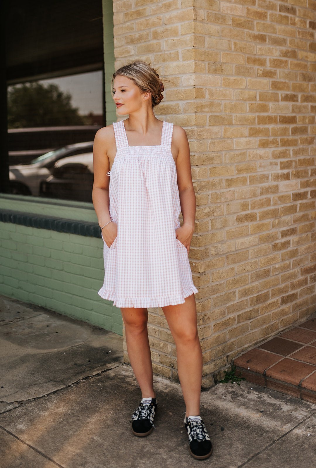 Pink/Ivory Smocked Dress BMD8060 - Southern Soule Designs