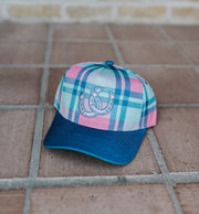 Plaid Horseshoe Canvas Cap - Southern Soule Designs