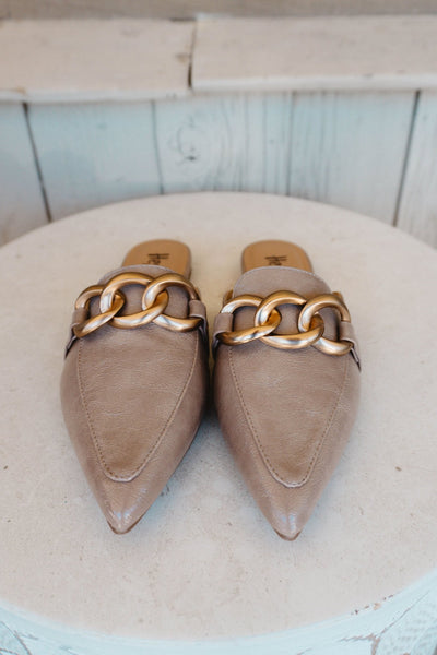 Playin For Keeps Mule Taupe - Southern Soule Designs