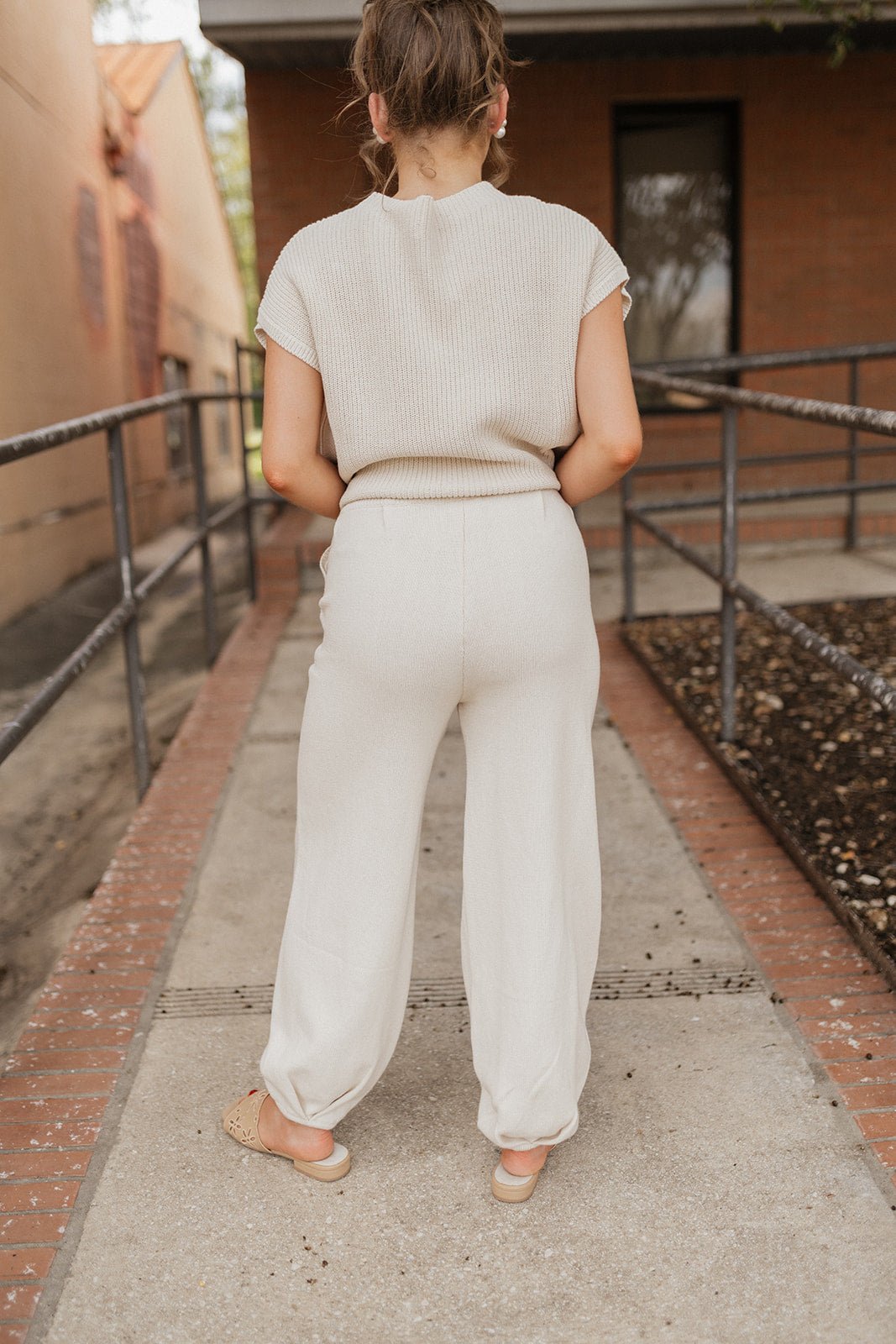 Pleated Knit Jogger Pants SW2418 - Southern Soule Designs