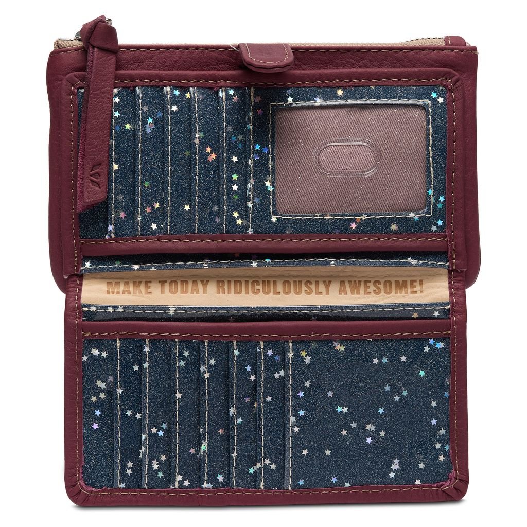 Plum Slim Wallet - Southern Soule Designs