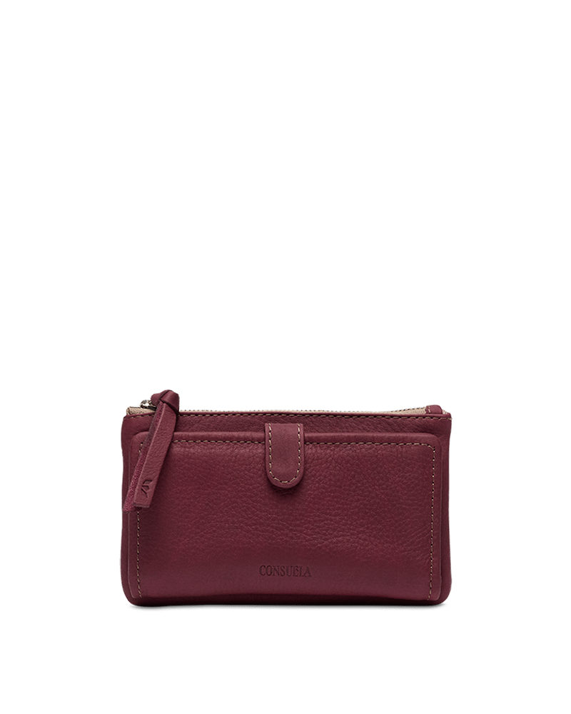 Plum Slim Wallet - Southern Soule Designs